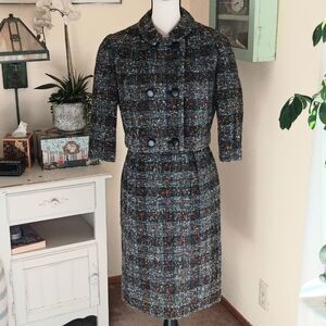 VINTAGE. One Of A Kind Tweed Suit. Jacki O. 60'S